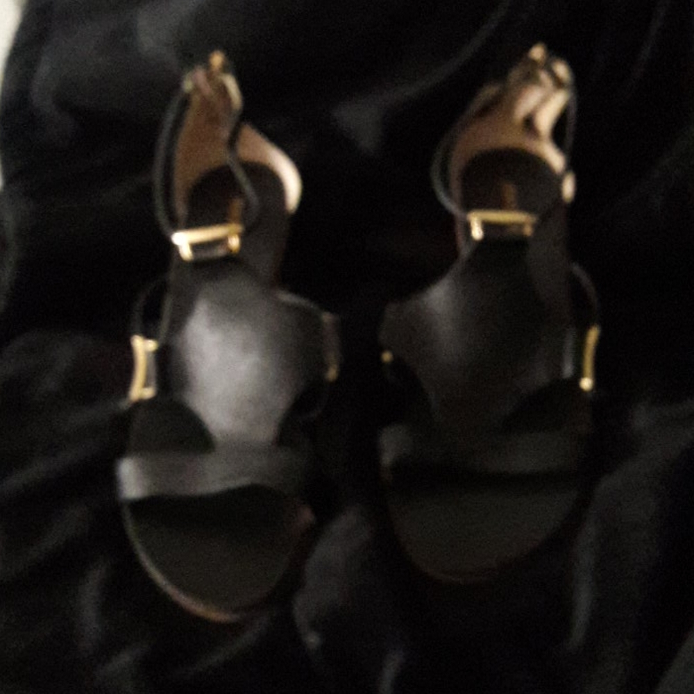 Black Leather Sandals